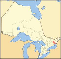 Map of Ontario FRONTENAC